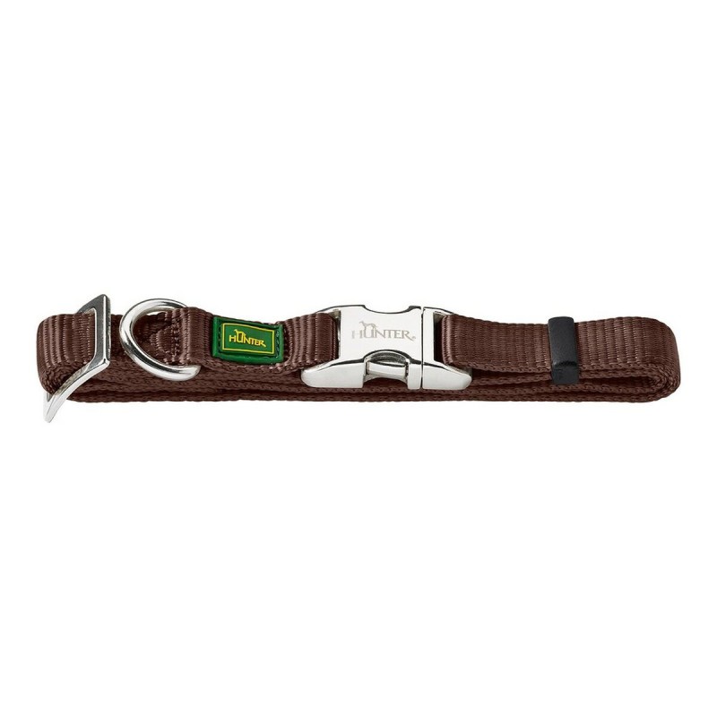 Hundehalsband Hunter Alu-Strong Braun M (40-55 cm)