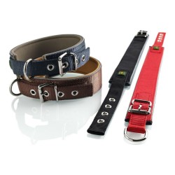 Hundehalsband Hunter Neoprene Reflect Rot (54-61 cm)