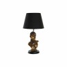 Tischlampe DKD Home Decor Schwarz Gold Harz 220 V 50 W (31 x 31 x 58 cm)