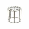 Beistelltisch DKD Home Decor Kristall Silberfarben Metall (55 x 55 x 55 cm)