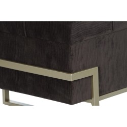 Hocker DKD Home Decor Gold Metall Braun (120 x 42 x 48 cm)