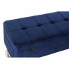 Hocker DKD Home Decor Blau Gold Metall (90 x 40 x 47 cm)