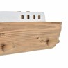 Wandgarderobe DKD Home Decor 91 x 8,5 x 20 cm natürlich Holz Barco