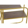 Wandspiegel DKD Home Decor Kristall Gold Metall Holz Braun (100 x 18 x 40 cm)