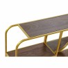 Wandspiegel DKD Home Decor Kristall Gold Metall Holz Braun (100 x 18 x 40 cm)