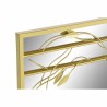 Wandspiegel DKD Home Decor Kristall Gold Metall Pflanzenblatt (60 x 2 x 90 cm)