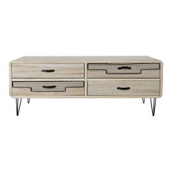 TV-Möbel DKD Home Decor Metall Paulonia-Holz (115 x 61 x 43 cm)