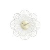 Wanduhr DKD Home Decor Blume Gold Metall Moderne (57 x 4 x 57 cm)