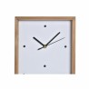 Wanduhr DKD Home Decor Weiß Braun Holz Aluminium Häuser Urban 20 x 4 x 30 cm