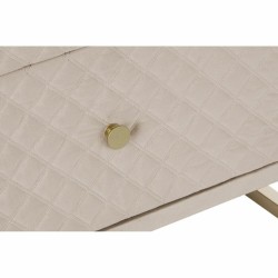 Beistelltisch DKD Home Decor Beige Gold Metall Kristall 60 x 35 x 75 cm