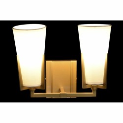 Wandleuchte DKD Home Decor Kristall Gold Metall Weiß Moderne (30 x 18 x 23 cm)