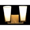 Wandleuchte DKD Home Decor Kristall Gold Metall Weiß Moderne (30 x 18 x 23 cm)