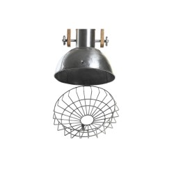 Deckenlampe DKD Home Decor Silberfarben Braun Silber 50 W (31 x 31 x 44 cm)