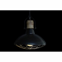 Deckenlampe DKD Home Decor 52 x 52 x 57 cm Schwarz Braun Eisen Mango-Holz 50 W