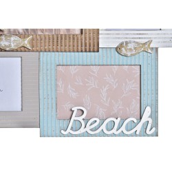 Fotorahmen DKD Home Decor Beach 46,5 x 2 x 44,5 cm Holz Matrose