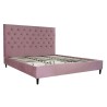 Bett DKD Home Decor Holz Metall Rosa 180 x 200 cm 187 x 210 x 137 cm