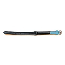 Hundehalsband Gloria Polsterung Turquoise 35 cm (35 x 1,5 cm)