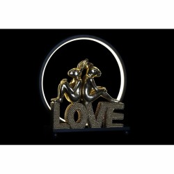 Leuchtende Dekoration DKD Home Decor Love Hase Harz (30 x 11 x 31,5 cm)