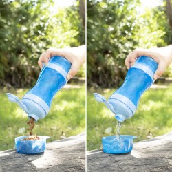 2 in 1 - Flasche mit Wasser- und Futterbehälter für Haustiere Pettap InnovaGoods