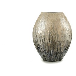 Vase Holz Grau Perlmutt DM... (MPN S3603669)