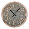 Wanduhr Versa 21110026 Metall Holz MDF 5 x 60 x 60 cm Braun Grau