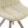 Esszimmerstuhl DKD Home Decor Beige Bunt 47 x 55 x 85 cm