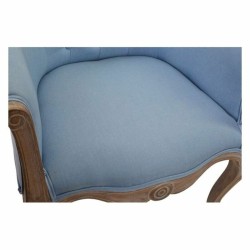 Sessel DKD Home Decor Blau Polyester Holz (58 x 56 x 69 cm)