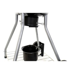 Kohlegrill mit Deckel und Rädern DKD Home Decor Schwarz Metall Kunststoff rechteckig 52,4 x 59 x 91,6 cm