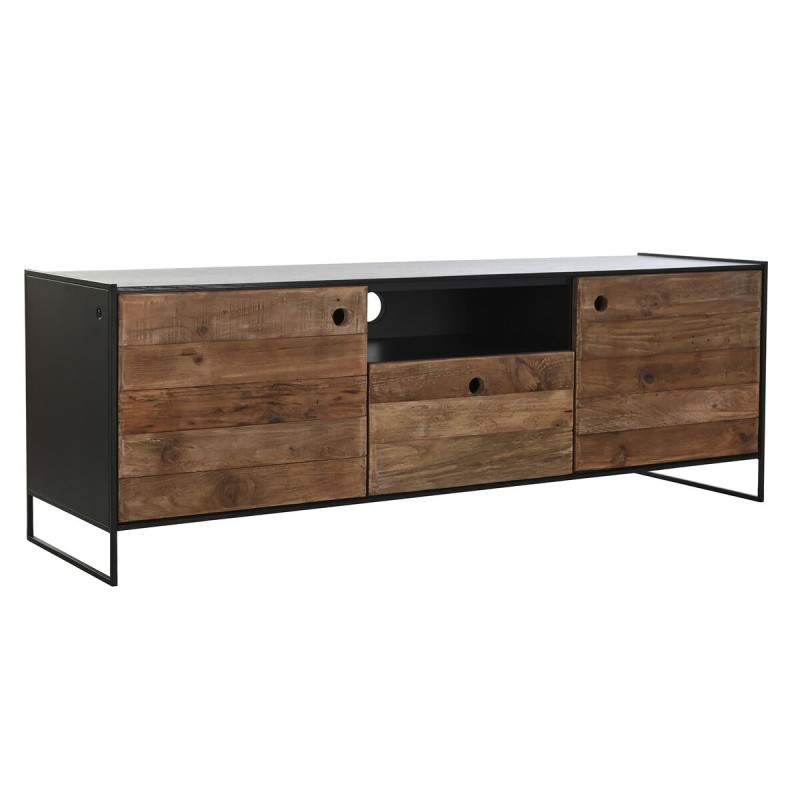 TV-Möbel DKD Home Decor 144,5 x 40 x 51 cm Schwarz Orange Recyceltes Holz Kiefer