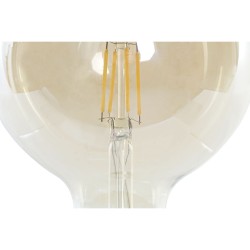 LED-Lampe DKD Home Decor E27 A++ 4 W 450 lm Bernstein 12,5 x 12,5 x 18 cm