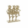 Deko-Figur DKD Home Decor FZ-91957 Grau Gold Harz rechteckig Kolonial Moderne Affe 23 x 9,5 x 24 cm