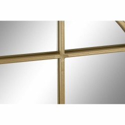 Wandspiegel DKD Home Decor 60 x 2,5 x 60 cm Kristall Gold Eisen Fenster (60 Stücke)