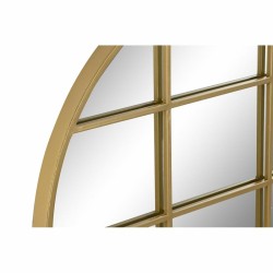 Wandspiegel DKD Home Decor 60 x 2,5 x 60 cm Kristall Gold Eisen Fenster (60 Stücke)