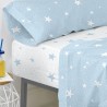 Bettlaken HappyFriday BASIC KIDS Blau 105 x 200 x 32 cm