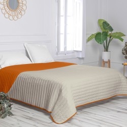 Wendbare Tagesdecke HappyFriday Basic Dash Orange 180 x 260 cm