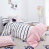 Bettdeckenbezug HappyFriday Blanc Blush Bunt 155 x 220 cm