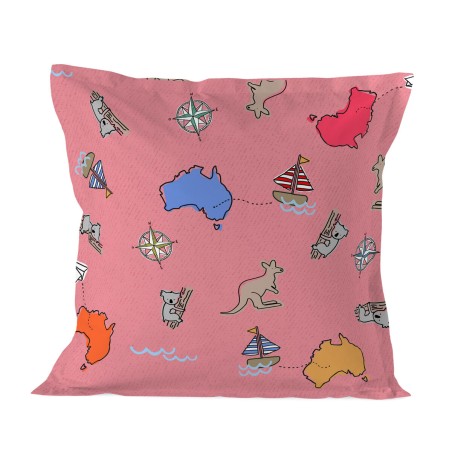 Kissenbezug HappyFriday Baleno Teen Pink Kangaroo Bunt 60 x 60 cm