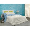 Bettdeckenbezug Alexandra House Living Creme Celeste 180 x 220 cm Reversibel zweifarbig