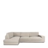 Sofabezug Eysa JAZ Beige Leinen 110 x 120 x 500 cm