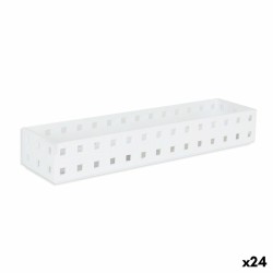 Schubladen-Organizer Confortime Weiß 27,6 x 6,6 x 4,3 cm (24 Stück)