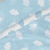 Bettwäsche-Set HappyFriday Basic Kids Clouds Blau Einzelmatratze 180 x 270 cm 2 Stücke