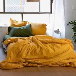 Bettdeckenbezug HappyFriday BASIC Senf 155 x 220 cm