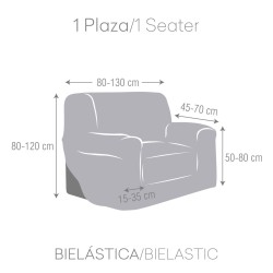 Sesselhusse Eysa ROC Weiß 70 x 120 x 130 cm