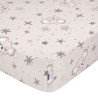 Bettlaken HappyFriday MOSHI MOSHI Grau Bunt 70 x 140 x 14 cm