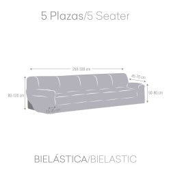 Sofabezug Eysa ROC Weiß 70 x 120 x 330 cm