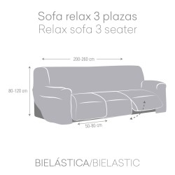 Sofabezug Eysa ROC Blau 70 x 120 x 260 cm