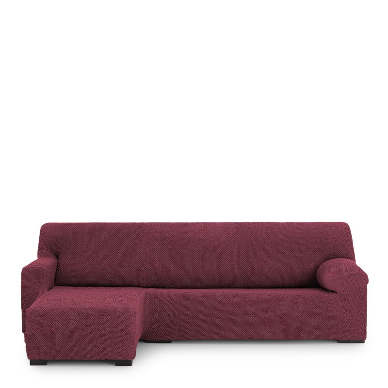 Bezug für Chaiselongue mit kurzem Arm links Eysa THOR Burgunderrot 110 x 110 x 310 cm