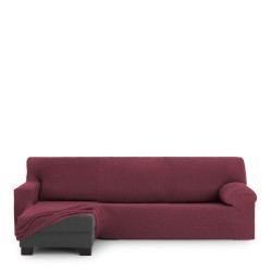 Bezug für Chaiselongue mit kurzem Arm links Eysa THOR Burgunderrot 110 x 110 x 310 cm