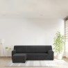 Bezug für Chaiselongue mit kurzem Arm links Eysa THOR Dunkelgrau 110 x 110 x 310 cm