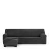 Bezug für Chaiselongue mit kurzem Arm links Eysa THOR Dunkelgrau 110 x 110 x 310 cm